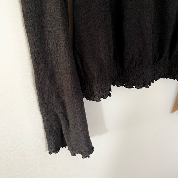 Madewell Smocked Bell-Sleeve Top - Picture 8 of 9